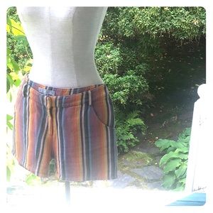 Rainbow striped Dallin Chase shorts
